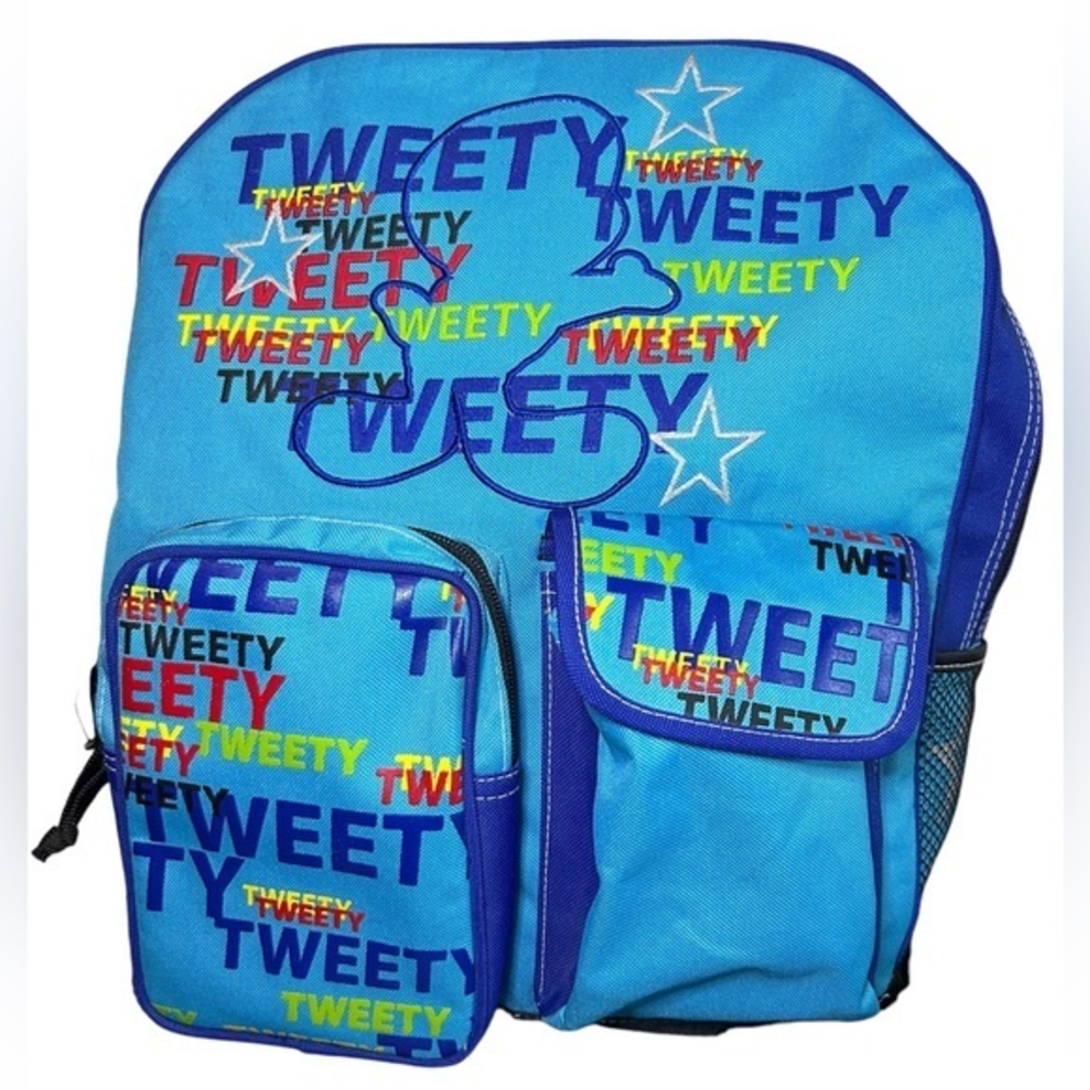 Looney‎ Tunes Tweety Bird Backpack Bag Y2K Blue OS